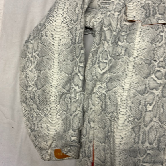 Descent DNA Men’s. SKI jacket no hood Snakeskin Print Size Large - Picture 4 of 11